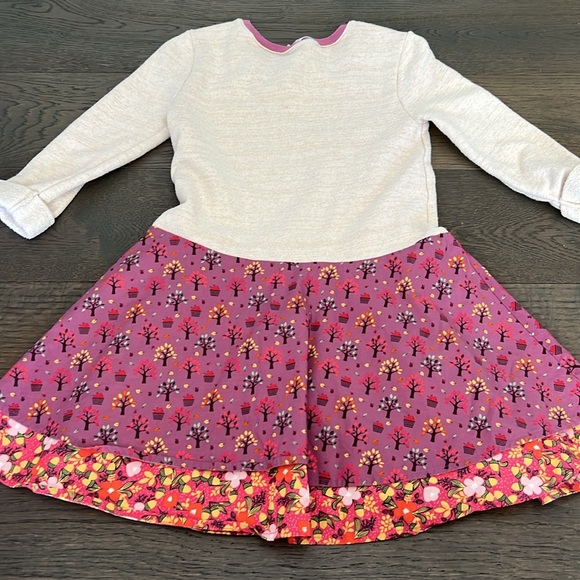 Matilda Jane 435 Apple Tree Shimmer Dress Floral Girl’s Size 10 - Picture 7 of 8